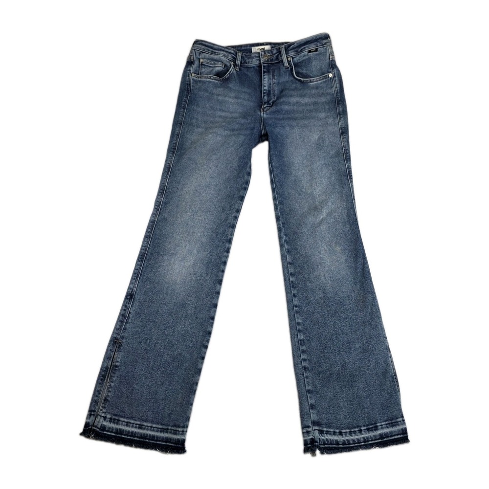 Mavi Jeans Womens Size 31/30 Maria Slit Raw‎ Hem Bootcut Blue Denim Pants